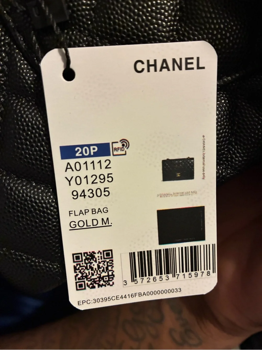 CHANEL Black Quilted Shoulder Bag with Gold-Tone Hardware